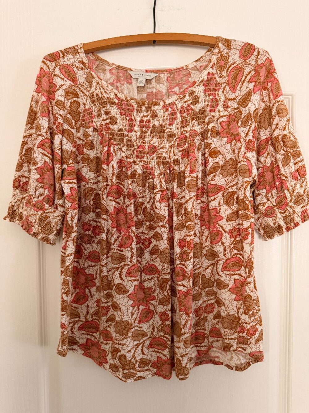 Lucky Brand Short Sleeve Top - Size S